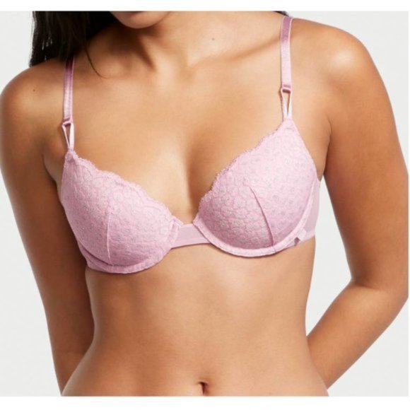 VICTORIA'S SECRET Sexy Tee Lightly-Lined Demi Bra Bold Lilac 36C - Picture 3 of 10